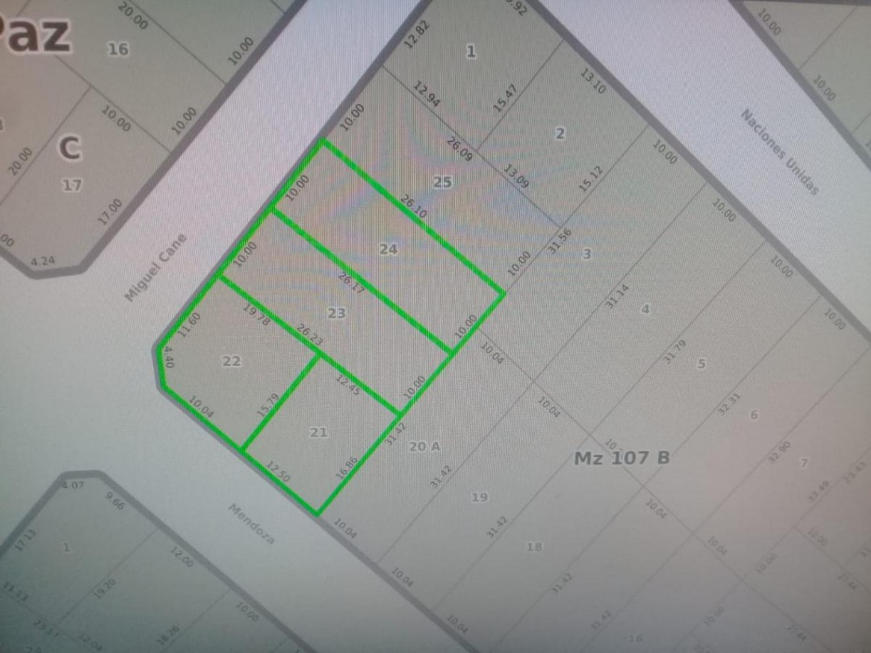 TERRENO EN VENTA EN JOSE C PAZ