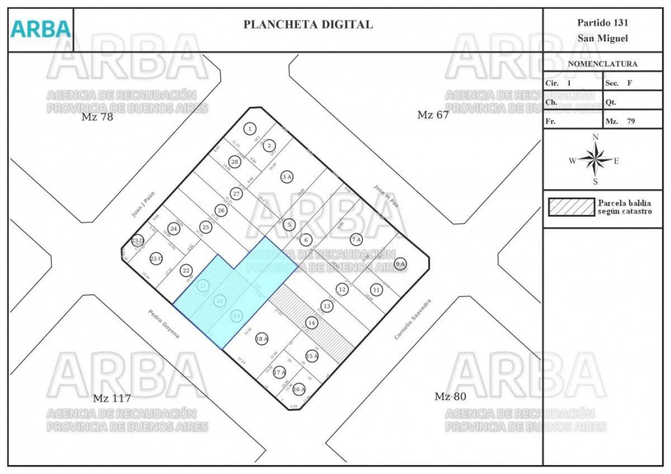 TERRENO EN VENTA EN MUÑIZ