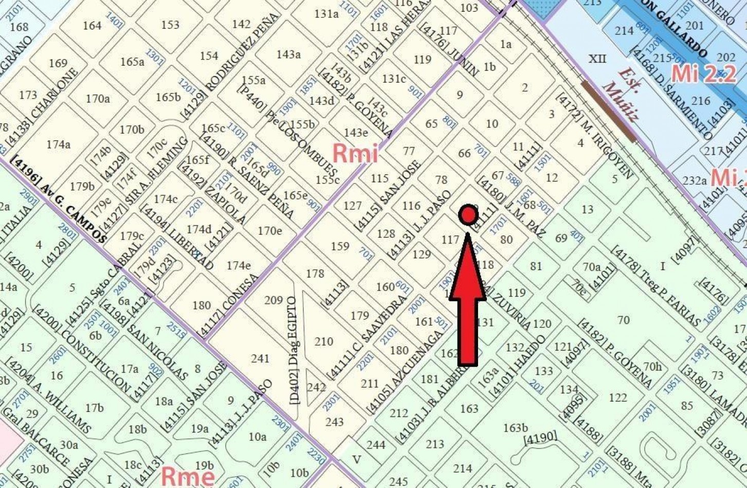 TERRENO EN VENTA EN MUÑIZ